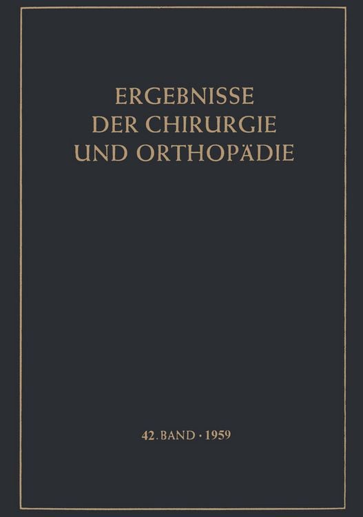 Produktbild: Ergebnisse der Chirurgie und Orthop&auml;die