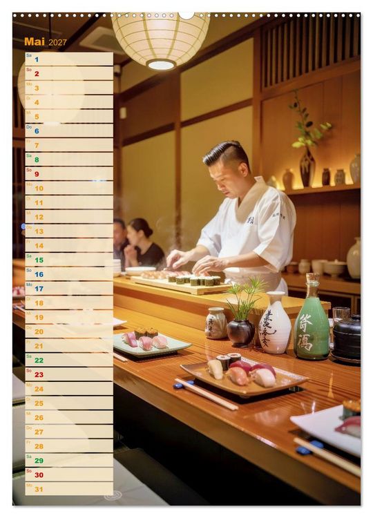 Produktbild: Japanische Lebensart (Wandkalender 2027 DIN A2 hoch), CALVENDO Monatskalender