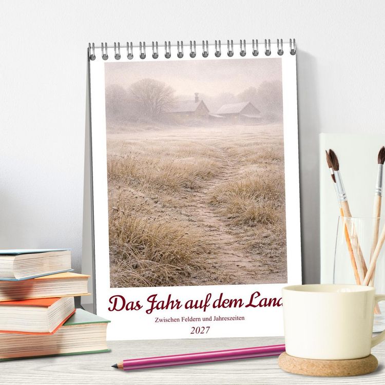 Produktbild: Das Jahr auf dem Land (Tischkalender 2027 DIN A5 hoch), CALVENDO Monatskalender