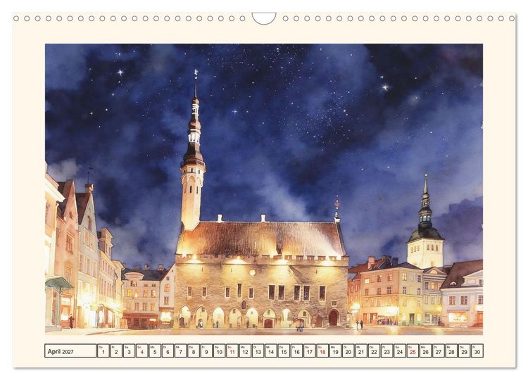 Produktbild: Reise nach Estland (Wandkalender 2027 DIN A3 quer), CALVENDO Monatskalender