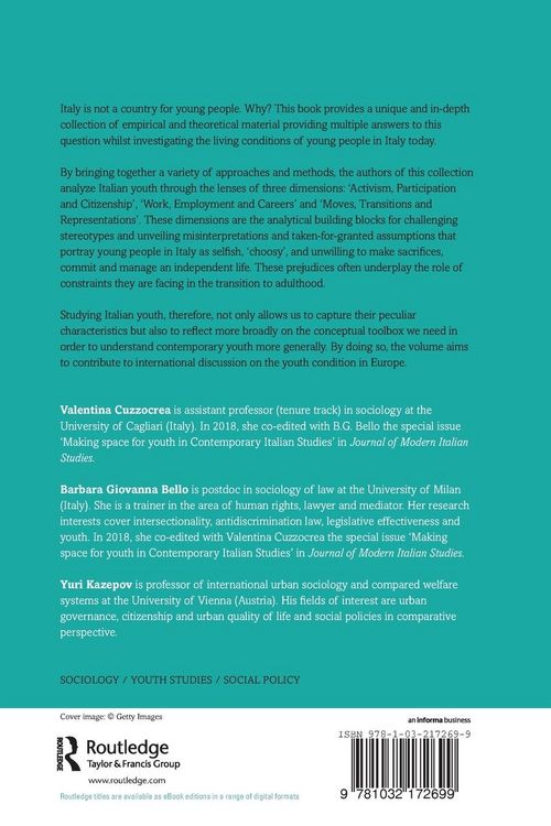Produktbild: Italian Youth in International Context