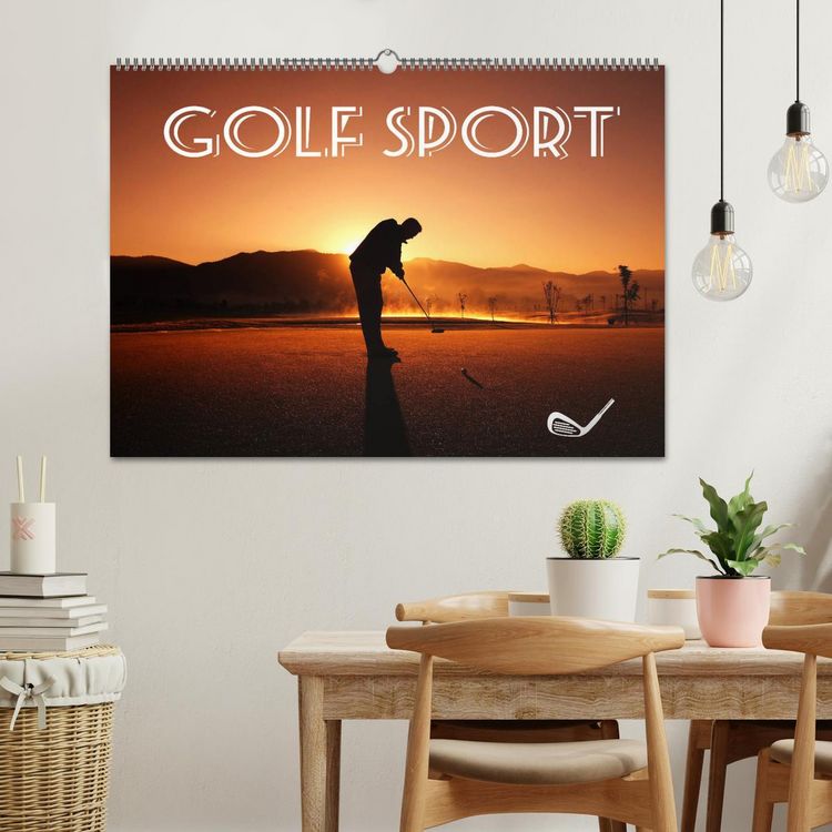 Produktbild: Golf Sport (Wandkalender 2026 DIN A2 quer), CALVENDO Monatskalender