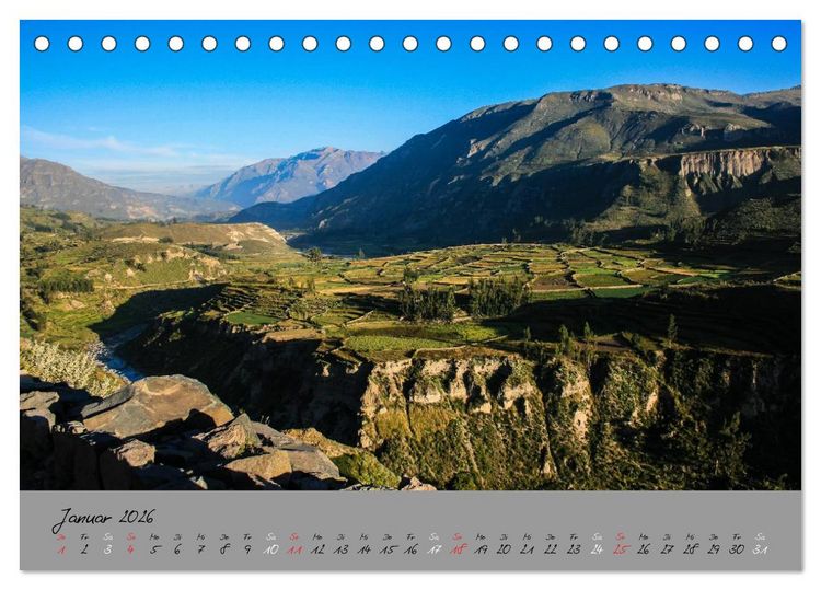 Produktbild: Peru 2026 (Tischkalender 2026 DIN A5 quer), CALVENDO Monatskalender