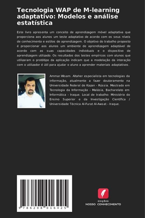 Produktbild: Tecnologia WAP de M-learning adaptativo: Modelos e an&aacute;lise estat&iacute;stica