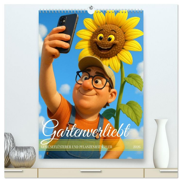 Produktbild: Gartenverliebt (hochwertiger Premium Wandkalender 2026 DIN A2 hoch), Kunstdruck in Hochglanz
