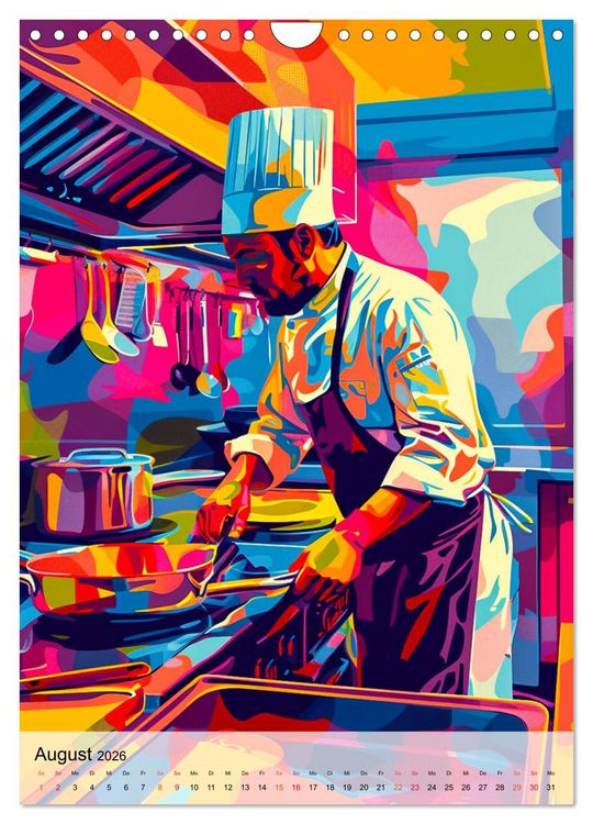 Produktbild: Chef de Cuisine - Mein Traumberuf Koch (Wandkalender 2026 DIN A4 hoch), CALVENDO Monatskalender