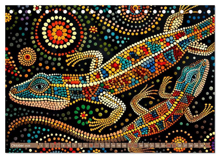 Produktbild: Aborigines - Farben des Outback (Tischkalender 2026 DIN A5 quer), CALVENDO Monatskalender