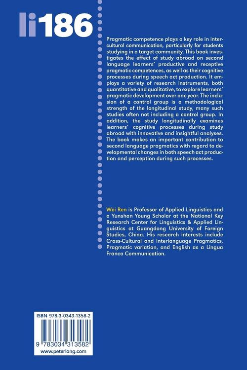 Produktbild: L2 Pragmatic Development in Study Abroad Contexts
