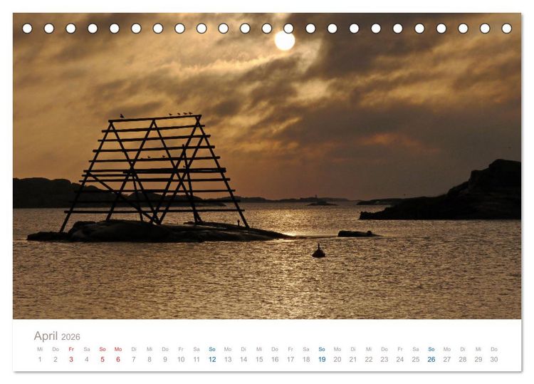 Produktbild: Bohusl&auml;n - Idyllische Sch&auml;renlandschaft an Schwedens Westk&uuml;ste (Tischkalender 2026 DIN A5 quer), CALVENDO Monatskalender