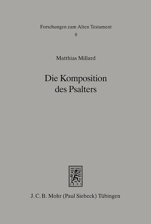 Produktbild: Die Komposition des Psalters