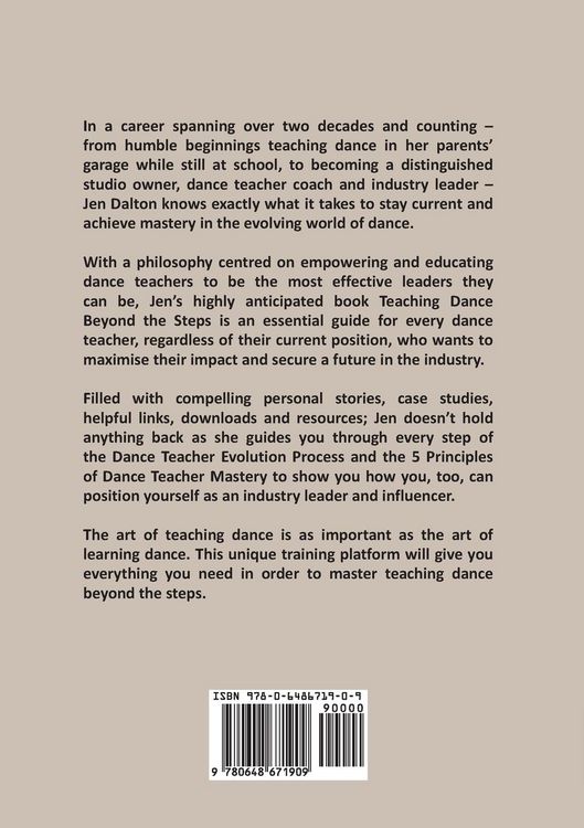 Produktbild: Teaching Dance Beyond The Steps