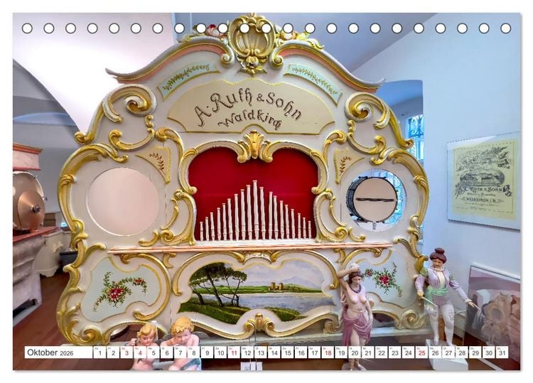 Produktbild: Selbstspielende Musikinstrumente (Tischkalender 2026 DIN A5 quer), CALVENDO Monatskalender