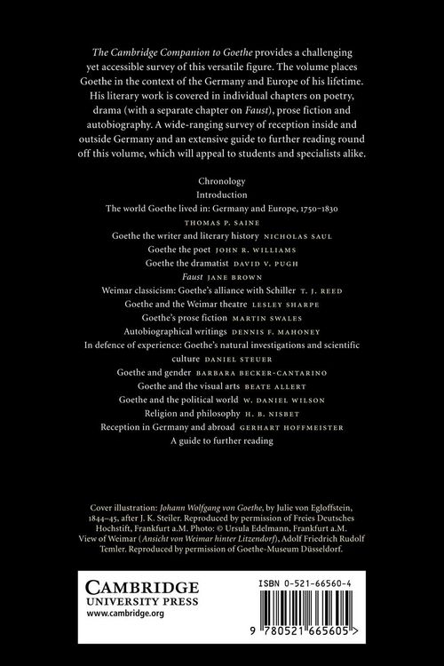 Produktbild: The Cambridge Companion to Goethe