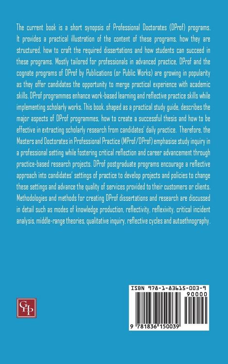 Produktbild: The Role Of Professional Doctorates in Advancing Higher Education and Work-Based Learning