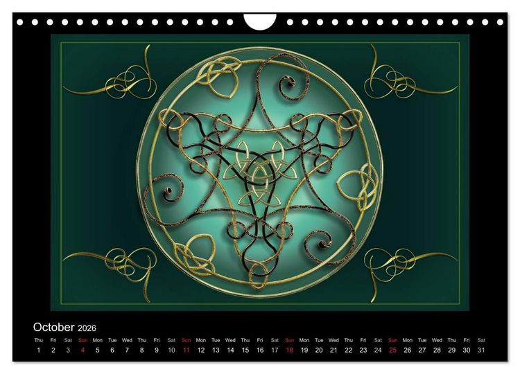 Produktbild: Celtic Symbols (Wall Calendar 2026 DIN A4 landscape), CALVENDO 12 Month Wall Calendar