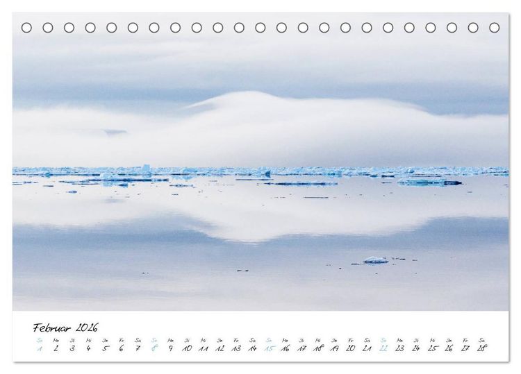 Produktbild: Heike Odermatt: 80&deg; Nord - Fotografien von Spitzbergen und Nordaustland (Tischkalender 2026 DIN A5 quer), CALVENDO Monatskalender