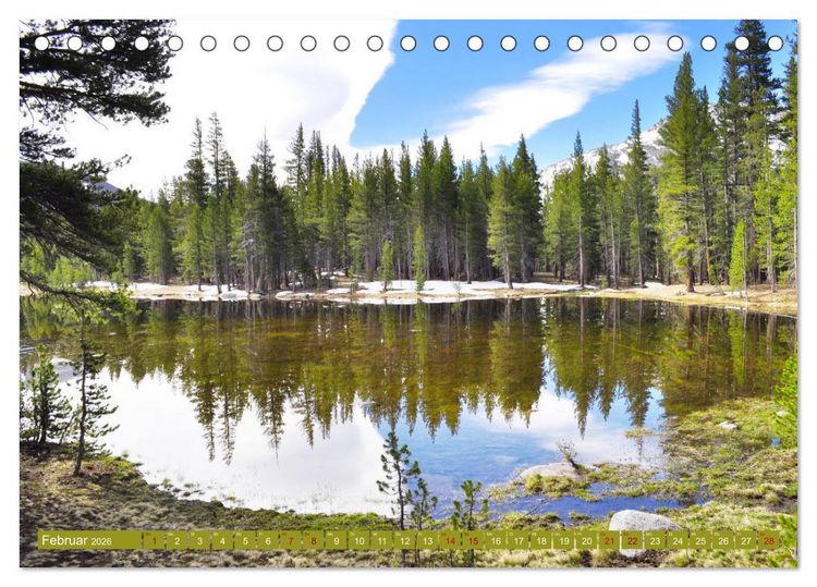 Produktbild: Erlebe mit mir die Landschaft des Yosemite Nationalpark (Tischkalender 2026 DIN A5 quer), CALVENDO Monatskalender