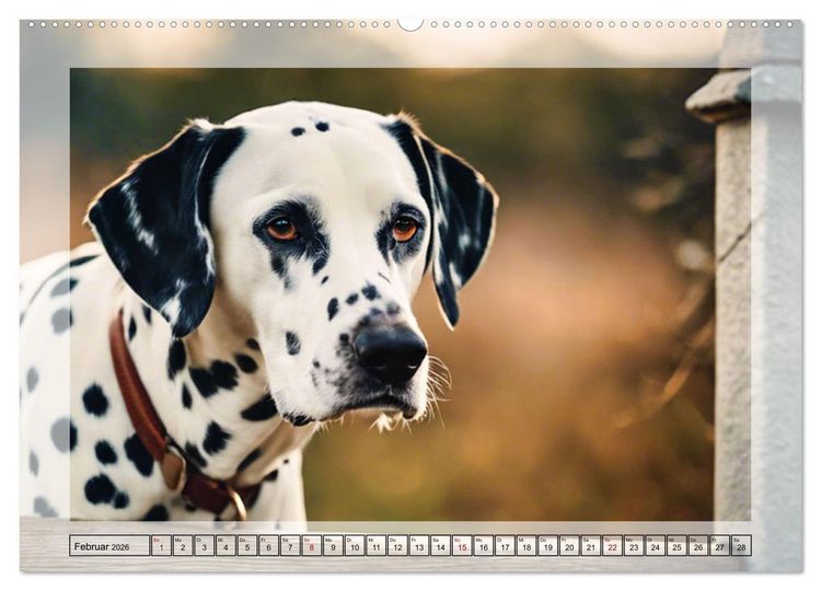 Produktbild: Dalmatiner - freundliche Temperamentsbolzen (hochwertiger Premium Wandkalender 2026 DIN A2 quer), Kunstdruck in Hochglanz