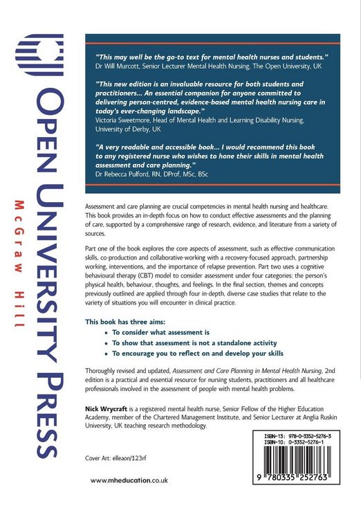 Produktbild: Assessment and Care Planning in Mental Health Nursing, 2e
