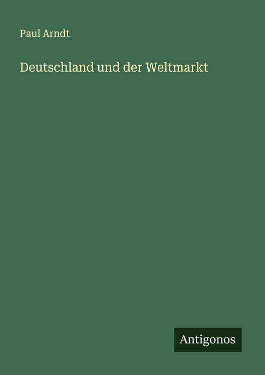 Produktbild: Deutschland und der Weltmarkt
