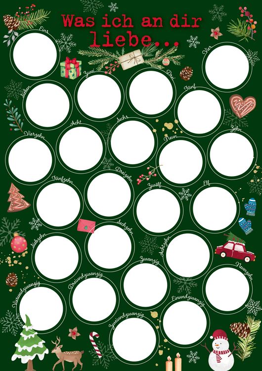 Produktbild: Was ich an dir liebe &ndash; Der Rubbel-Adventskalender
