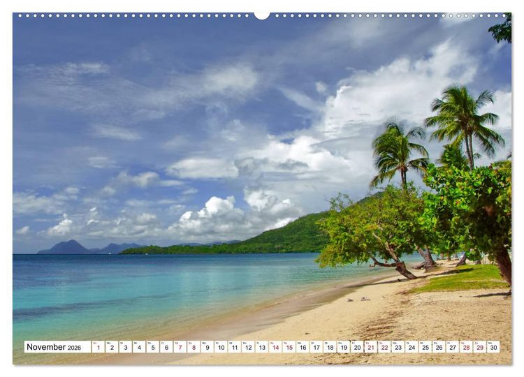 Produktbild: Martinique, die Traumstr&auml;nde (Wandkalender 2026 DIN A2 quer), CALVENDO Monatskalender