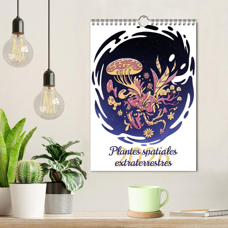 Produktbild: Plantes spatiales extraterrestres (Calendrier mural 2026 DIN A4 horizontal), CALVENDO calendrier mensuel
