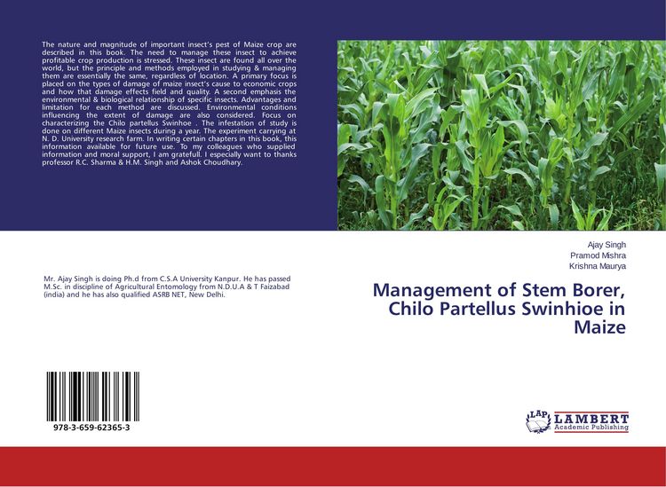 Produktbild: Management of Stem Borer, Chilo Partellus Swinhioe in Maize