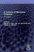 Produktbild: A Century of Municipal Progress