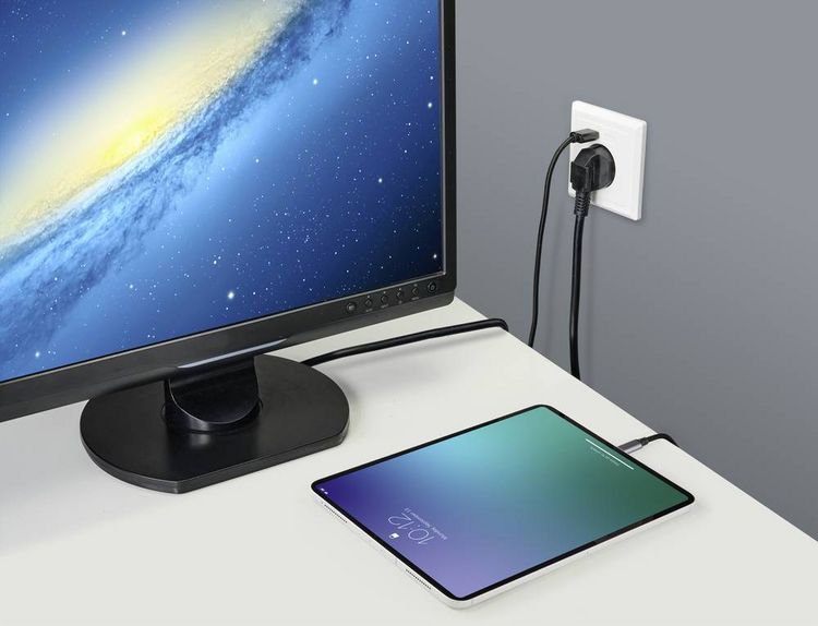 Produktbild: Sygonix SY-5238674 Unterputz-Steckdose Power Delivery, erh&ouml;hter Ber&uuml;hrungsschutz, mit USB-C&reg; Wei&szlig;