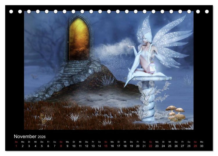 Produktbild: Elfenlichter (Tischkalender 2026 DIN A5 quer), CALVENDO Monatskalender