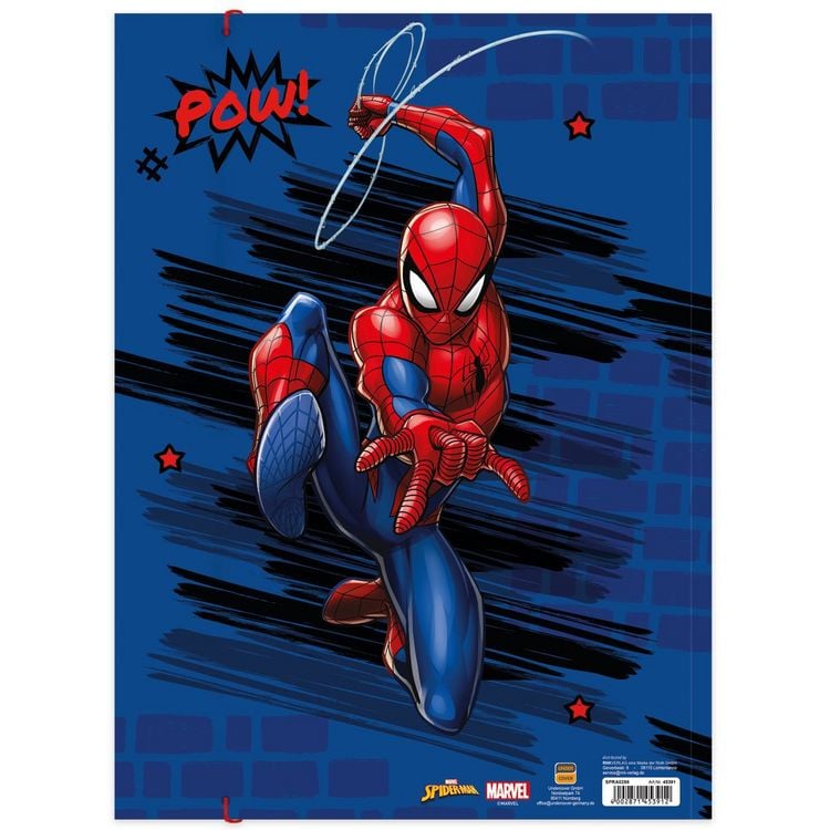 Produktbild: RNK Zeichenmappe Marvel Spider-Man mit Gummizug blau/rot/schwarz DIN A3