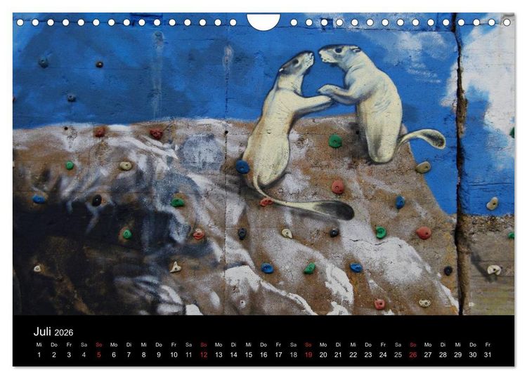 Produktbild: Grafittikunst (Wandkalender 2026 DIN A4 quer), CALVENDO Monatskalender