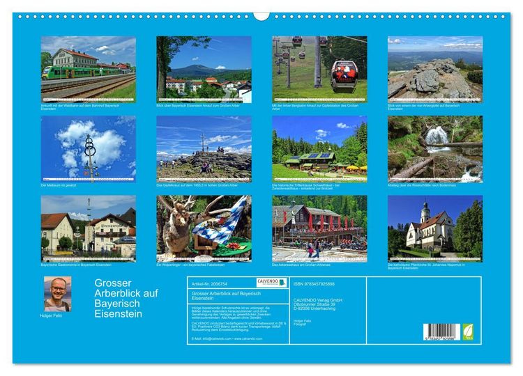Produktbild: Grosser Arberblick auf Bayerisch Eisenstein (Wandkalender 2026 DIN A2 quer), CALVENDO Monatskalender