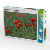 Produktbild: CALVENDO Puzzle Mohnblumen - Pure Faszination in Rot | 1000 Teile Lege-Gr&ouml;&szlig;e 64x48cm Foto-Puzzle f&uuml;r gl&uuml;ckliche Stunden