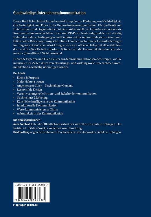 Produktbild: Glaubw&uuml;rdige Unternehmenskommunikation