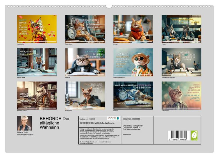 Produktbild: BEH&Ouml;RDE Der allt&auml;gliche Wahnsinn (hochwertiger Premium Wandkalender 2026 DIN A2 quer), Kunstdruck in Hochglanz