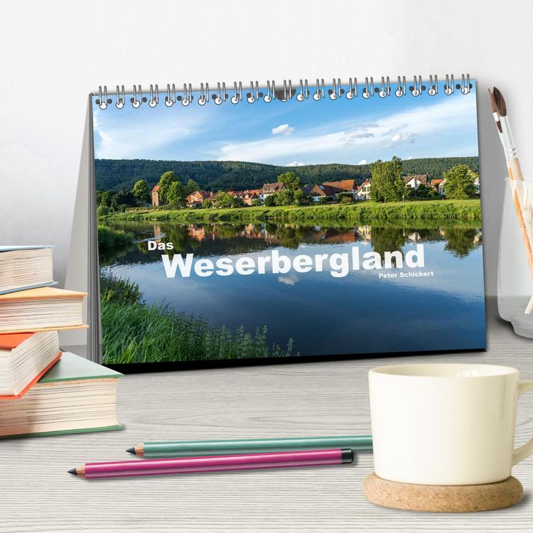 Produktbild: Das Weserbergland (Tischkalender 2026 DIN A5 quer), CALVENDO Monatskalender