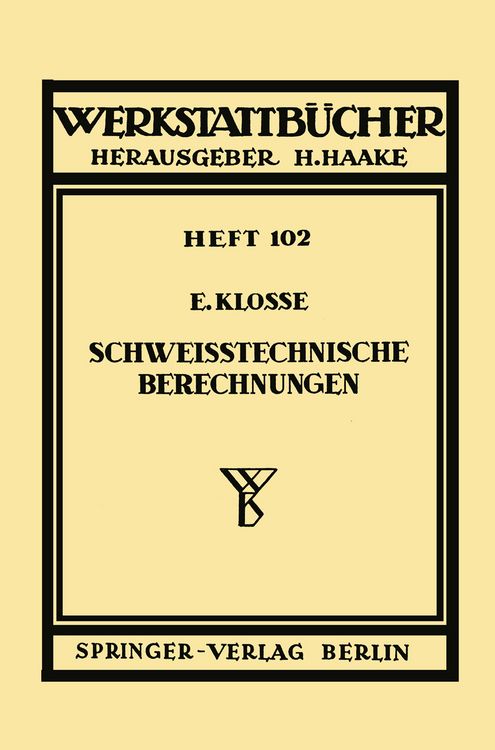 Produktbild: Schwei&szlig;technische Berechnungen