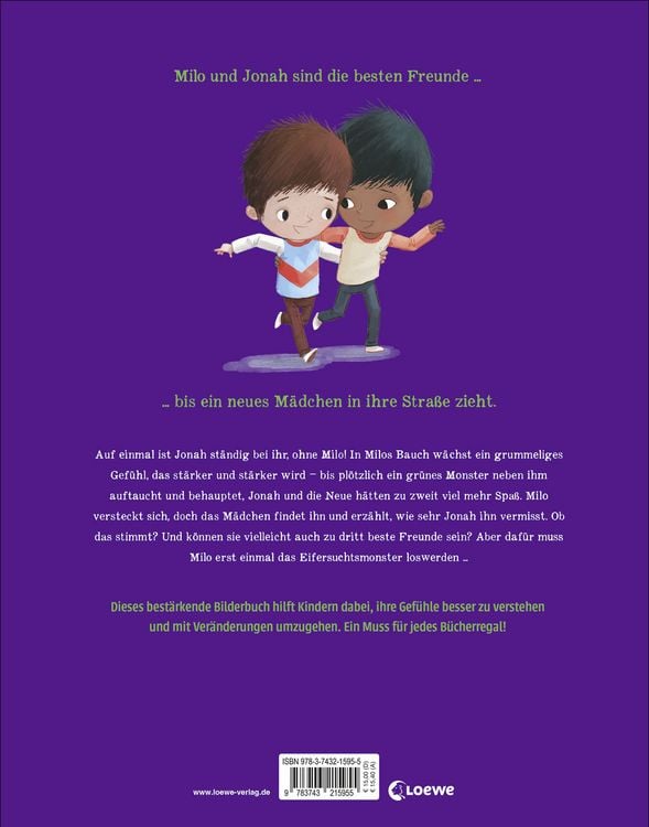 Produktbild: Milo und das Eifersuchtsmonster (Die Reihe der starken Gef&uuml;hle)
