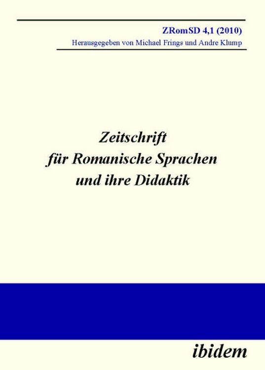 Produktbild: Zeitschrift f&uuml;r Romanische Sprachen und ihre Didaktik