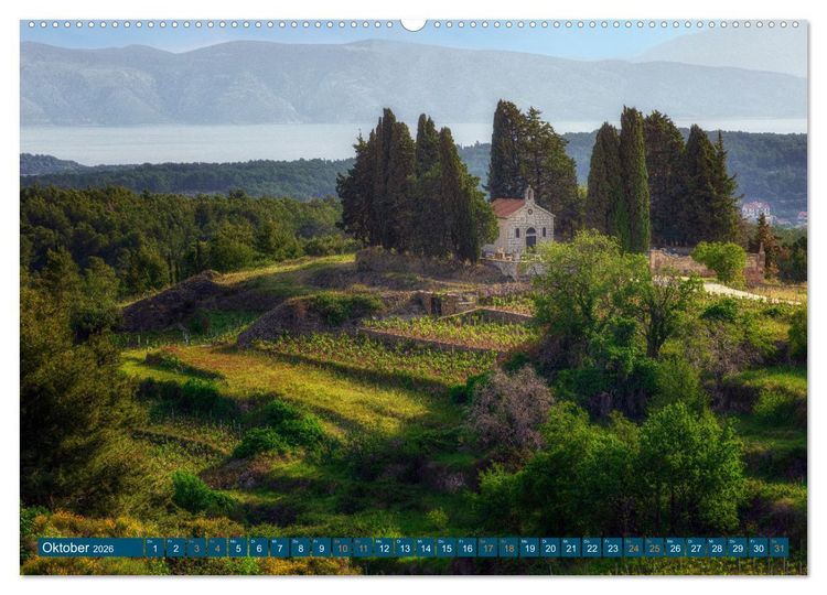 Produktbild: Insel Hvar - Der sonnigste Platz der Adria (Wandkalender 2026 DIN A2 quer), CALVENDO Monatskalender