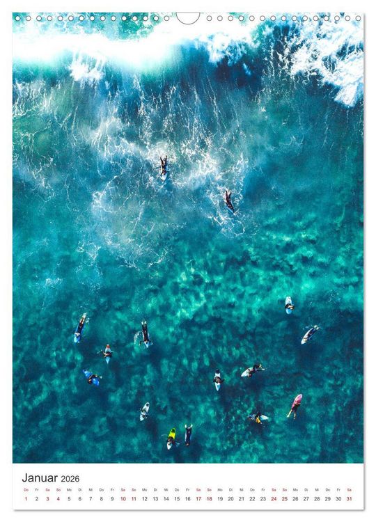 Produktbild: Surfen - Auf der perfekten Welle. (Wandkalender 2026 DIN A3 hoch), CALVENDO Monatskalender