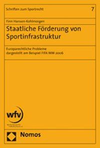 Produktbild: Staatliche F&ouml;rderung von Sportinfrastruktur