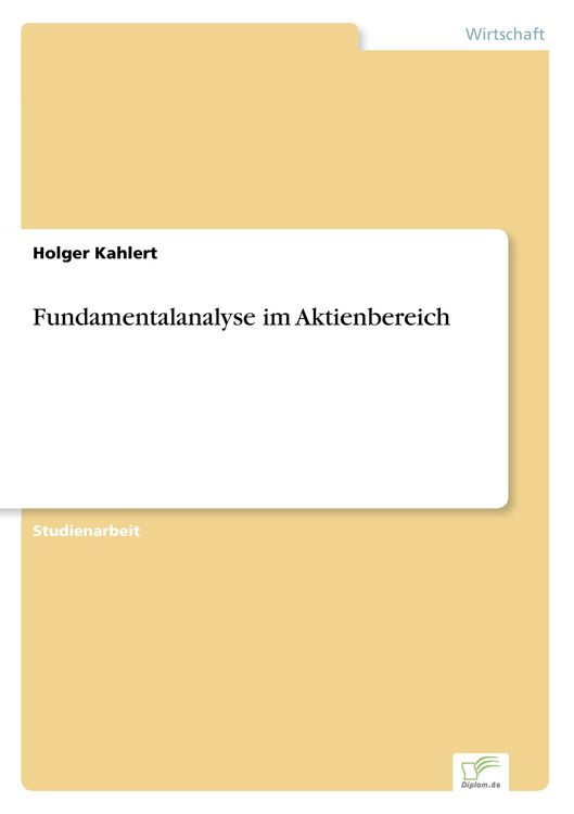 Produktbild: Fundamentalanalyse im Aktienbereich