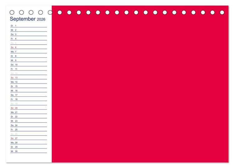 Produktbild: Farbiger Bastelkalender (Tischkalender 2026 DIN A5 quer), CALVENDO Monatskalender