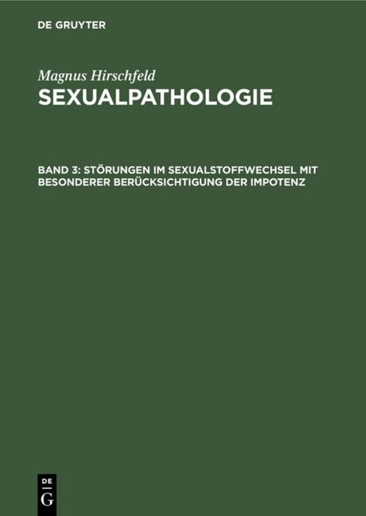 Produktbild: St&ouml;rungen im Sexualstoffwechsel mit besonderer Ber&uuml;cksichtigung der Impotenz