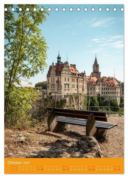 Produktbild: Schloss und mehr in Sigmaringen (Tischkalender 2027 DIN A5 hoch), CALVENDO Monatskalender