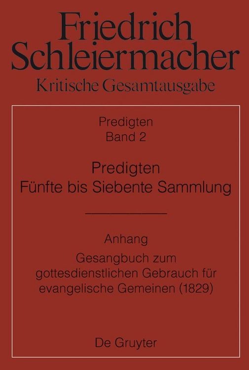 Produktbild: Predigten. F&uuml;nfte bis Siebente Sammlung (1826-1833)