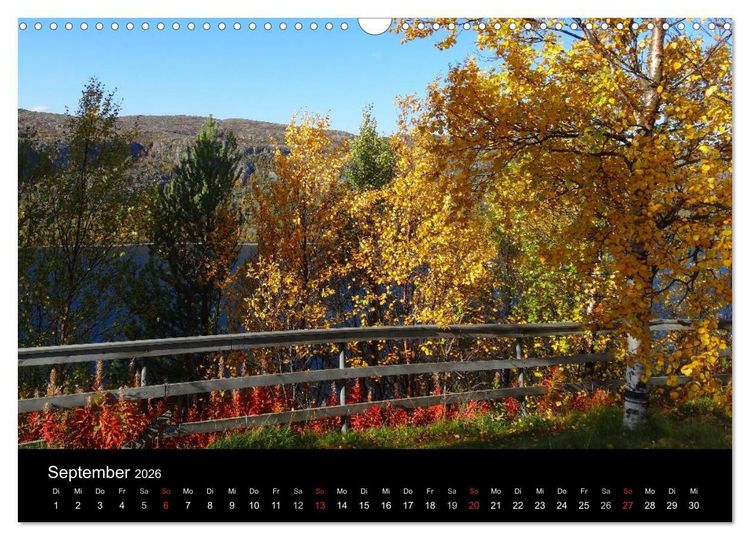 Produktbild: Impressionen von Norwegen entlang der Hurtigruten (Wandkalender 2026 DIN A3 quer), CALVENDO Monatskalender